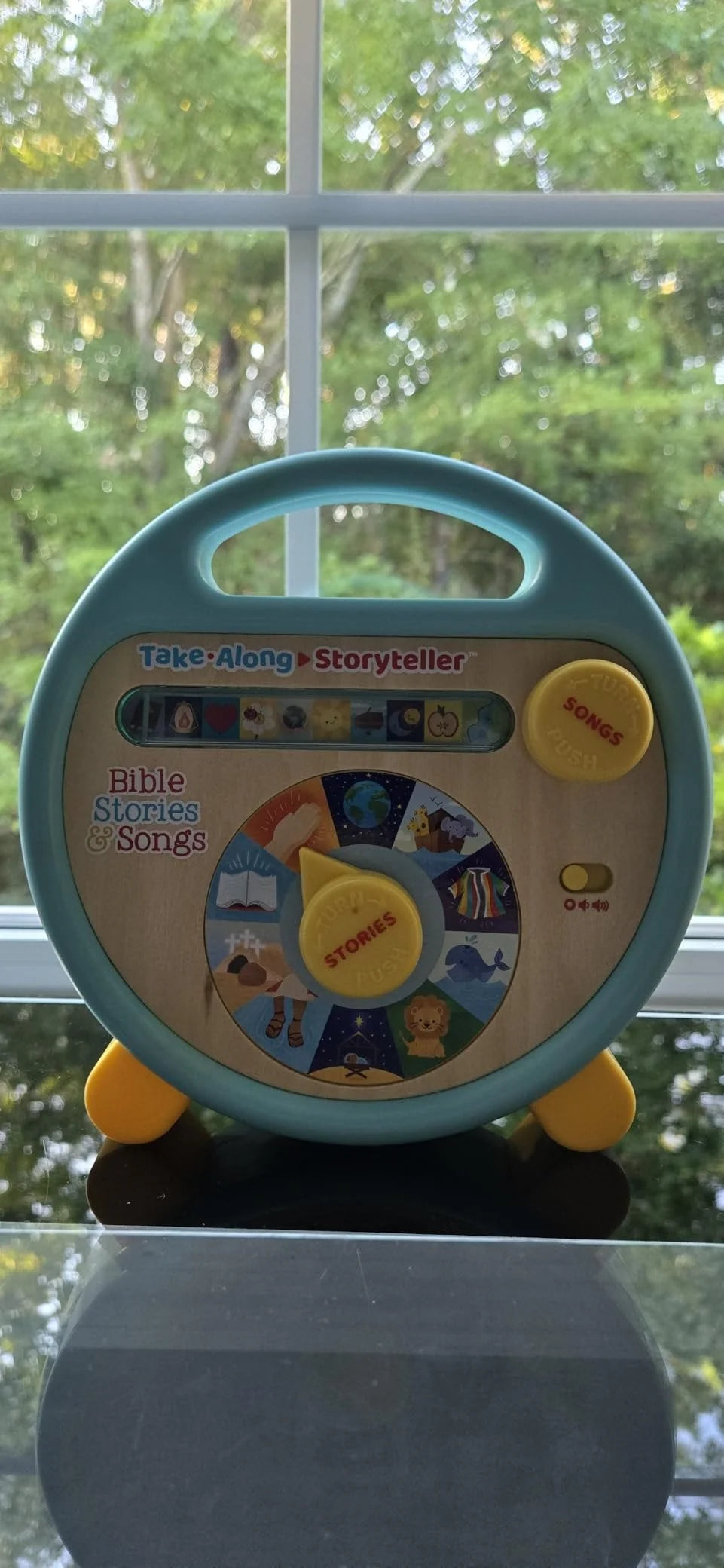 Customer photo of the Bible story and song player
