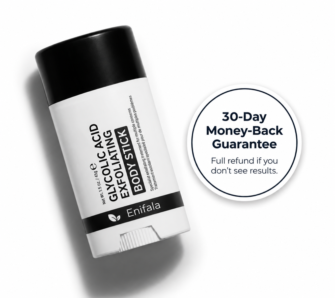Smooth & Even Glycolic Body Stick with 30-day money-back guarantee